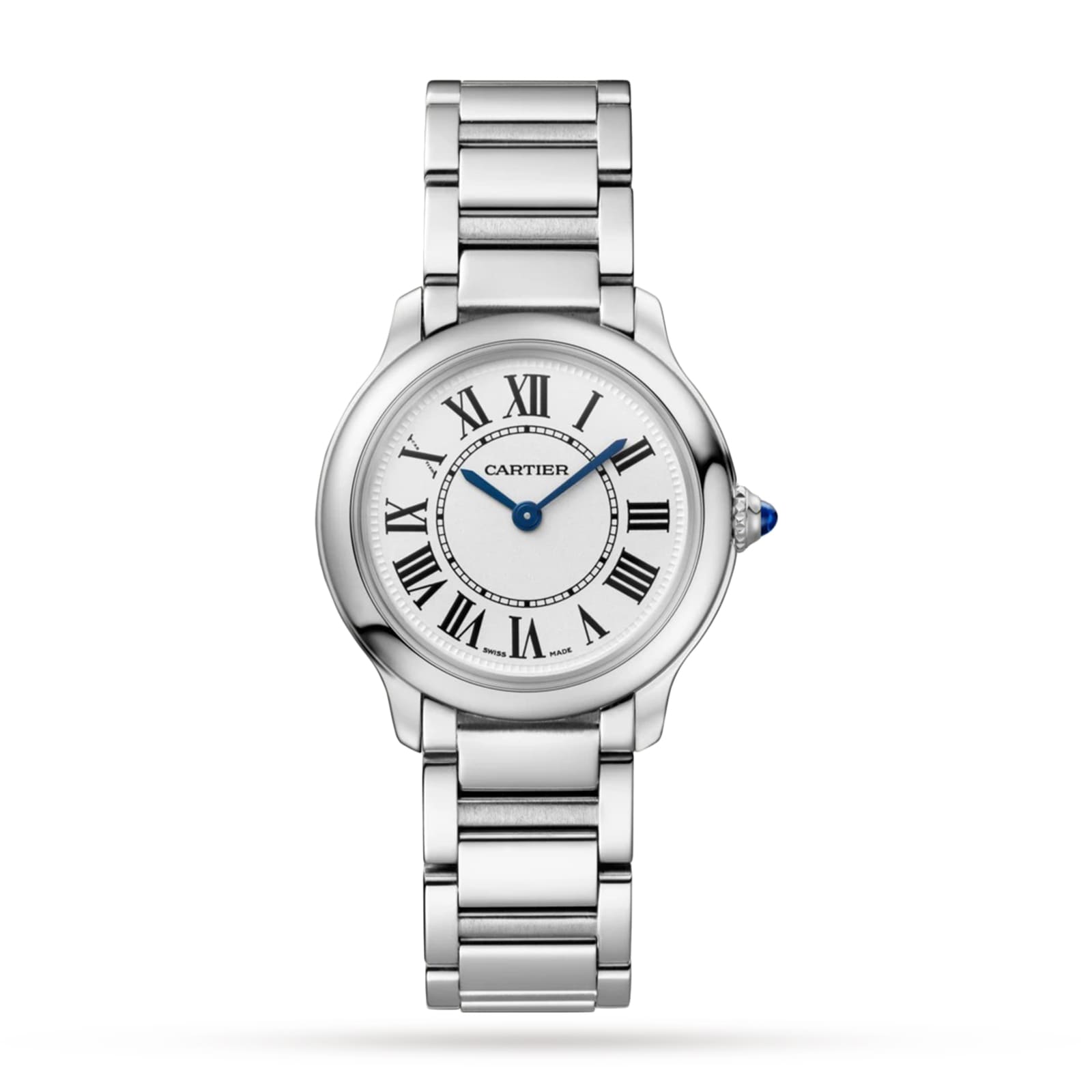 Cartier Should Ronde Watch, 29mm, Lengthy-Lasting Quartz Motion (About 8 Years), Stainless Metal