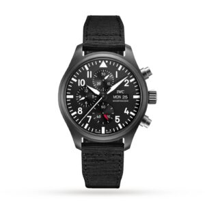 Males’s 44.5mm Pilot’s TOP GUN Watch