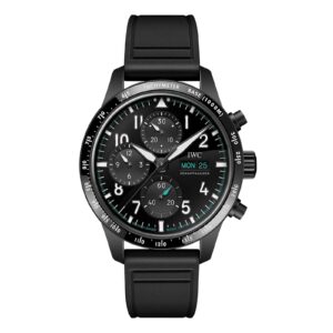 Pilot Efficiency Chronograph 41mm Males’s Watch – Black Rubber – Mercedes AMG Petronas System One™ Workforce