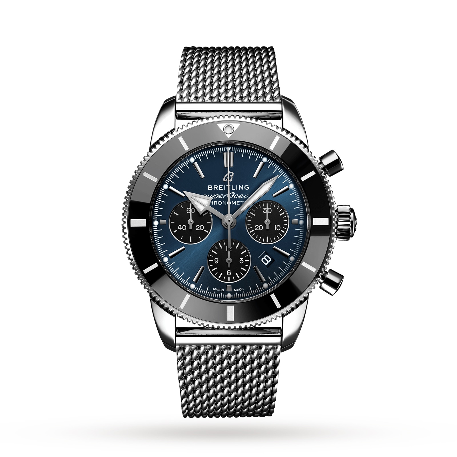 Superocean Heritage B01 44mm Chronograph Stainless Metal Timepiece