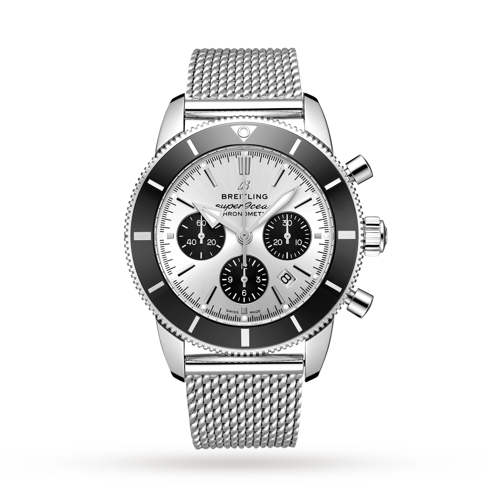 Superocean Heritage B01 44mm Stainless Metal Chronograph Watch